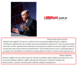 Sayın Erdoğan: “Eğitimde Eksik Kaldık, Köklü Bir Değişime Gideceğiz”